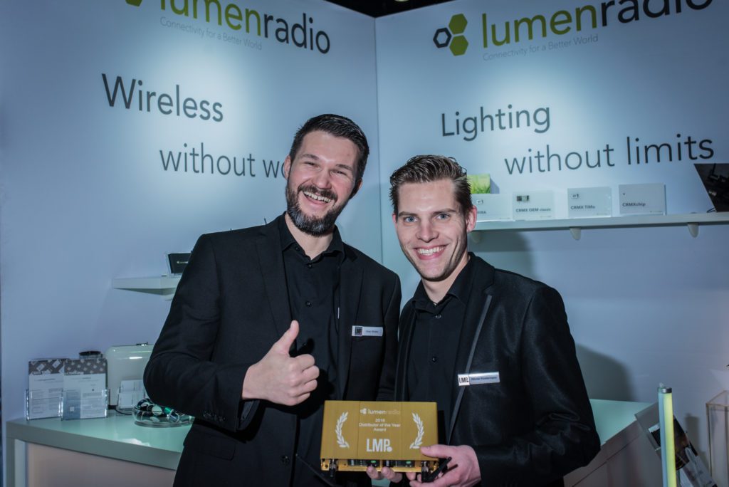 LMP receives LumenRadio’s Distributor of the Year Award        